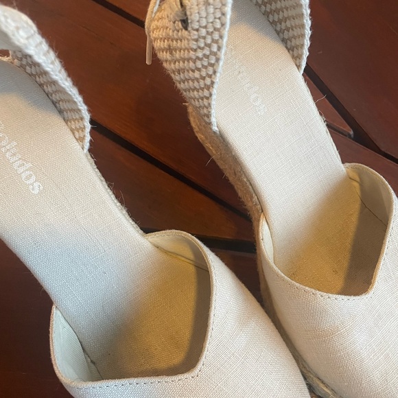 Soludos Mallorca 4” Espadrille Ankle Wrap Wedge 6.5 - Picture 4 of 5